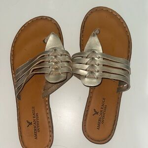 American Eagle Outfitters Women's Metallic Sandals
